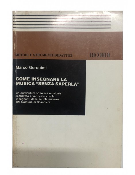 GERONIMI COME INSEGNARE LA MUSICA SENZA SAPERLA