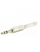 CONNETTORE JACK MASCHIO METALLO 6,3 STEREO CON MOLLA 0,7 S215