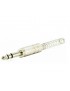 CONNETTORE JACK MASCHIO METALLO 6,3 STEREO CON MOLLA 0,7 S215