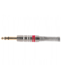 CONNETTORE JACK MASCHIO METALLO 6,3 STEREO CON MOLLA 0,7 S320