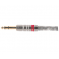 CONNETTORE JACK MASCHIO METALLO 6,3 STEREO CON MOLLA 0,7 S320