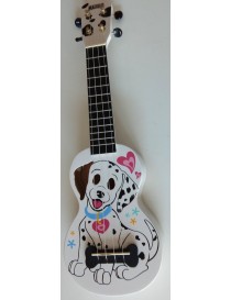 UKULELE SOPRANO MAHALO DALMATIAN