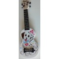 UKULELE SOPRANO MAHALO DALMATIAN WHITE