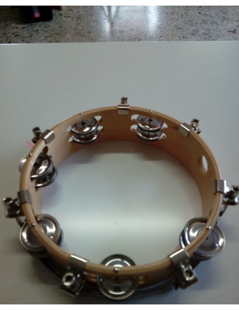 TAMBURELLO CM 20 CON PELLE INTONABILE  SEI COPPIE PIATTINI