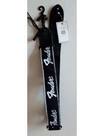 TRACOLLA FENDER LOGO BIANCO RUNNING LOGO STRAP