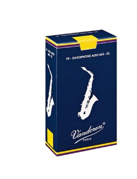 CONFEZIONE 10 ANCE VANDOREN TRADITIONAL BLU SAX ALTO N°2,5