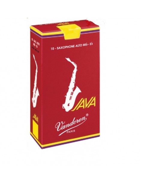 CONFEZIONE 10 ANCE VANDOREN JAVA ROSSE SAX ALTO N° 2,5
