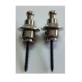 COPPIA BOTTONI   PER TRACOLLA SECURITY LOCK  SATIN CHROME