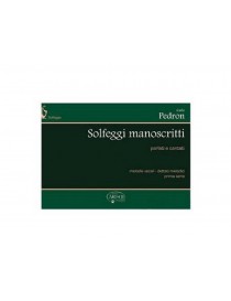 PEDRON SOLFEGGI MANOSCRITTI PRIMA SERIE