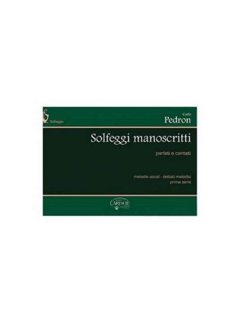 PEDRON SOLFEGGI MANOSCRITTI PRIMA SERIE