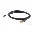 CAVO AUDIO PROFESSIONALE PROEL CHLP215LU3 JACK 3,5 MASCHIO STEREO/ 2 RCA MASCHI