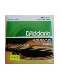 MUTA D'ADDARIO ACUSTICA 85/15 BRONZO EZ890 09/45