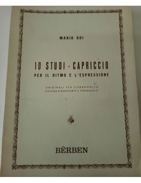 MARIO GOI 10 STUDI -CAPRICCIO PER IL RITMO E L'ESPRESSIONE PER FISARMONICA