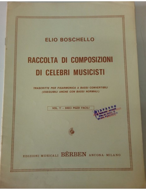 BOSCHELLO RACCOLTA DI COMPOSIZIONI DI CELEBRI MUSICISTI PER FISARMONICA