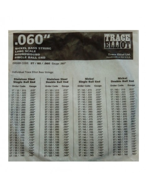 CORDA SINGOLA PER BASSO TRACE ELLIOT 060 2°