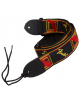 TRACOLLA FENDER MONOGRAMMED BLACK/YELLOW/RED