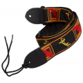 TRACOLLA FENDER MONOGRAMMED BLACK/YELLOW/RED