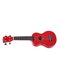 UKULELE SOPRANO MAHALO SMILE RED