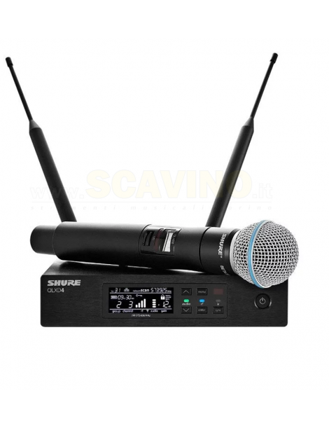RADIOMICROFONO SHURE QLXD24-BETA 58