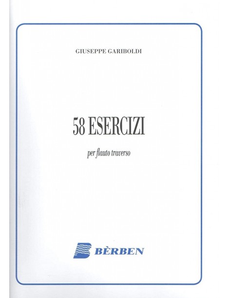 GARIBOLDI 58 ESERCIZI PER FLAUTO TRAVERSO