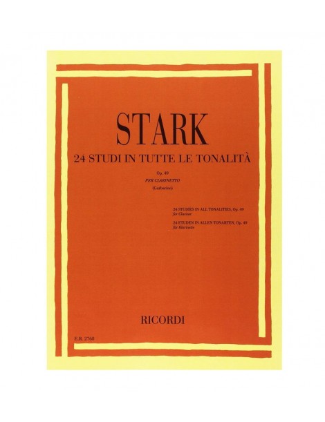 STARK 24 STUDI IN TUTTE LE TONALITA' OP 49 PER CLARINETTO