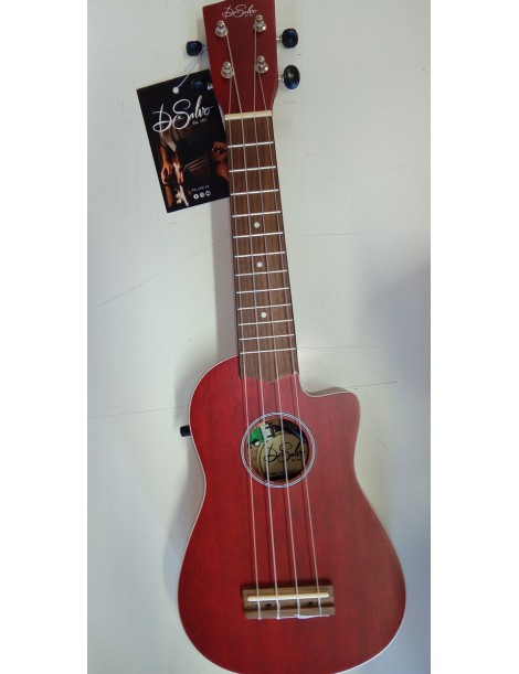 UKULELE SOPRANO DE SALVO ELETTRIFICATA UKMCSEQRED