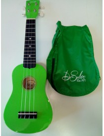 UKULELE SOPRANO DE SALVO UKSGR VERDE CON BORSA