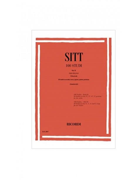 SITT 100 STUDI PER VIOLINO OP 32 VOL 1