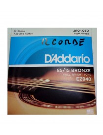 MUTA D'ADDARIO CHITARRA ACUSTICA 12 CORDE EZ940