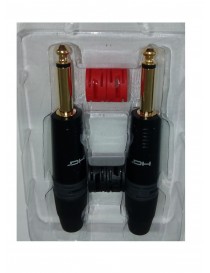 COPPIA CONNETTORI PROFESSIONALI PROEL DH JACK 6,3 MONODHJ63MBK2