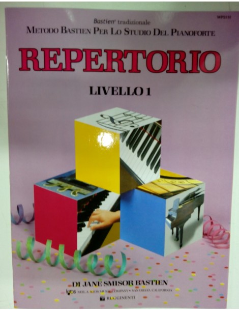 BASTIEN METODO PER PIANOFORTE LIVELLO 1 REPERTORIO WP2111