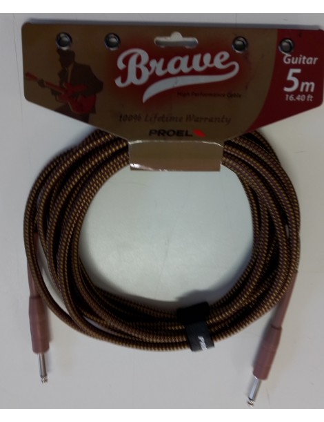 CAVO PER CHITARRA PROEL BRAVE BRV100LU5BY 5 MT