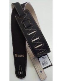 TRACOLLA PER CHITARRA BASSO STRAPS VT L 02 MARRONE 64619