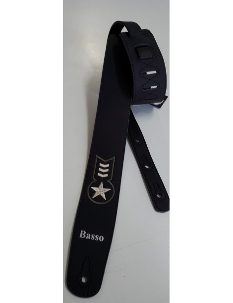 TRACOLLA PER CHITARRA BASSO STRAPS VT L PRETO EXERCITO
