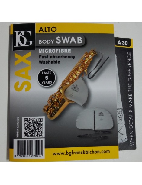 BG SPAZZOLINO IN MICROFIBRA PER SAX ALTO A30
