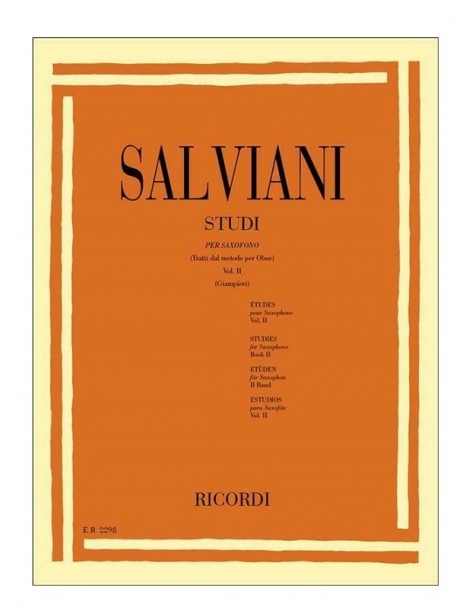 SALVIANI STUDI PER SAX VOL 2°
