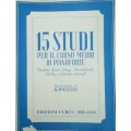 PICCIOLI 15 STUDI PER IL CORSO MEDIO DI PIANOFORTE