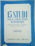 PICCIOLI 15 STUDI PER IL CORSO MEDIO DI PIANOFORTE