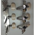 MECCANICHE CHITARRA ACUSTICA 3+3 PERNI IN METALLO