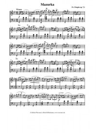 CHOPIN MAZURKA  N° 5 OP 7 N°1
