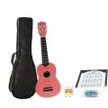 UKULELE SOPRANO EKO PRIMO  PINK CON BORSA