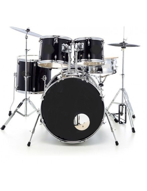 BATTERIA ACUSTUCA CASSA 22'' COMPLETA DI MECCANICHE , PIATTI , BORSA PER PIATTI