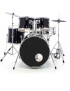 BATTERIA ACUSTUCA CASSA 22'' COMPLETA DI MECCANICHE , PIATTI , BORSA PER PIATTI