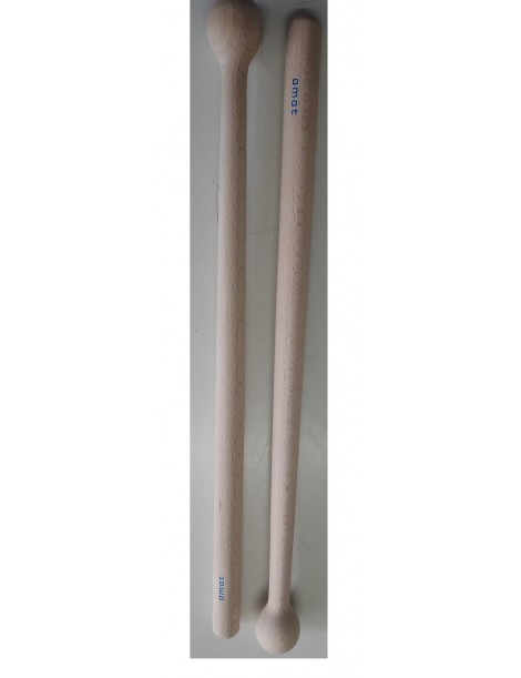COPPIA BATTENTI IN LEGNO AMAT TAMBURO BANDA 075/C