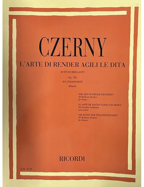 CZERNY L'ARTE DI RENDERE AGILE LE DITA OP 740
