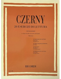 CZERNY 20 ESERCIZI DI LETTURA IN CHIAVE DI VIOLINO