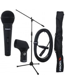 KIT PROEL PSE3 ASTA+MICROFONO+BORSA