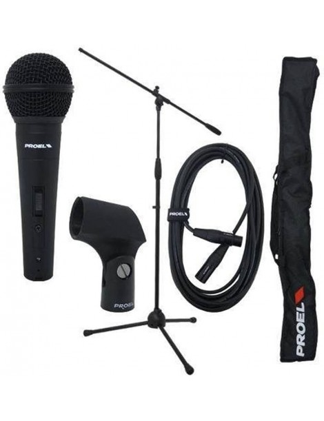 KIT PROEL PSE3 ASTA+MICROFONO+BORSA