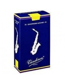 CONFEZIONE DI 10 ANCE VANDOREN SAX ALTO TRADIZIONAL BLU  n°2,5
