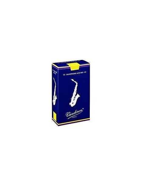 CONFEZIONE DI 10 ANCE VANDOREN SAX ALTO TRADIZIONAL BLU  n°2,5